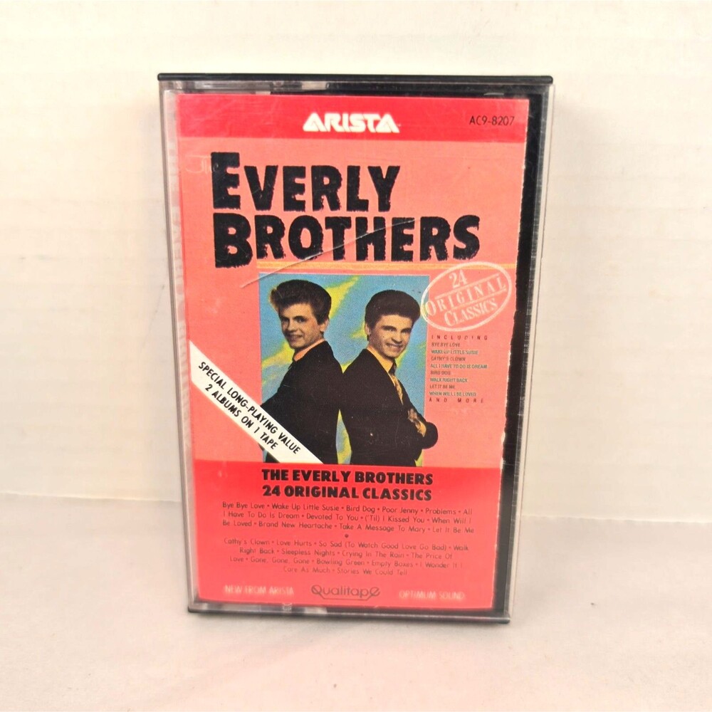 Everly Brothers - 24 Original Classics Cassette Tape 1984 Arista